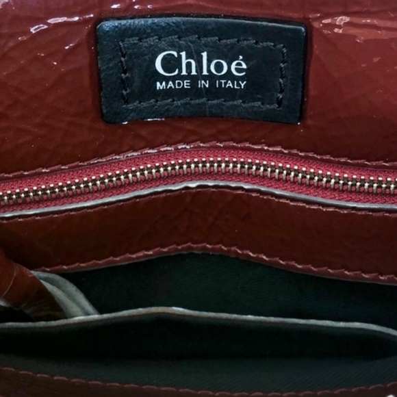 ⭐CHLOÉ 💯Authentic Patent Leather Handbag - Picture 13 of 16